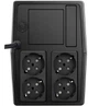 ДБЖ FSP Fortron FP1000 1000ВА/600Вт Line-Int 4*Schuko AVR Black - зображення 3