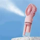 Портативный ручной маленький вентилятор аккумуляторный с распылением воды LY-598 от USB - изображение 9