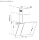 Витяжка декоративна PYRAMIDA NVX 50 (800) B WH (800 м3/г, 3 швид., кнопкове кер.) 311132 - изображение 6