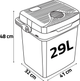 Lodówka turystyczna Berdsen Icemax 29 L 12/230V Grey (5908220470168) - obraz 9