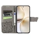 Чохол-книжка з малюнком UniCase Butterfly Pattern для Realme 14 Pro Plus - Grey - зображення 3