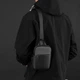 Сумка слинг через плечо мужская средняя Confident ATN02-1370A Черная - изображение 6