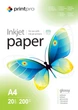 Фотобумага PrintPro глянцевая 200г/м2 A4 20л (PGE200020A4) - изображение 1