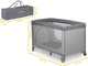 Дорожнє ліжечко RICOKIDS 125 x 65 x 78 см RK-240 Grey (724001) (5903890605162) - зображення 5