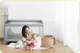 Дорожнє ліжечко RICOKIDS 125 x 65 x 78 см RK-240 Grey (724001) (5903890605162) - зображення 7