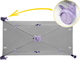 Дорожнє ліжечко RICOKIDS 125 x 65 x 78 см RK-240 Grey-Lavender (724011) (5903890605186) - зображення 4