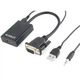 Адаптер Cablexpert HDMI - VGA (F/M), 0.15 м, Black (A-VGA-HDMI-01) - изображение 1
