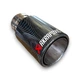 Насадка на выхлопную трубу с хромовым покрытием Akrapovic 89Р 60мм декоративный наконечник глушителя - изображение 2