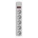 Мережевий фільтр Gembird SPG5-G-6G 1.8 м 5 розеток Grey - изображение 2