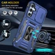 Ударопрочный чехол Epik Camshield Army Ring для Samsung Galaxy A54 5G Синий / Navy - изображение 2