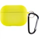 Силіконовий футляр з мікрофіброю для навушників Airpods Pro Жовтий / Bright Yellow - зображення 1