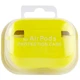 Силіконовий футляр з мікрофіброю для навушників Airpods Pro Жовтий / Bright Yellow - зображення 4