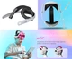 Ремінець з регульованим кріпленням для голови Head Strap DOBE для VR окулярів віртуальної реальності Meta Oculus Quest 3 / 3S | Skin Friendly матеріали: м'яка накладка на голову із задньою частиною - зображення 5