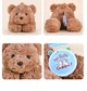 М'яка іграшка Little Cucu Naifu Bear 2278 55 см Шоколадний - зображення 6