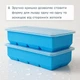 Силиконовая форма для льда КУБ XL с крышкой Olin & Olin 8 кубиков по 5 х 5 см Голубой (0522-XL-8-SkyBlue) - изображение 6