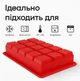 Силіконова форма для льоду Ice Cubes з кришкою Olin & Olin 15 кубиків по 33 х 33 мм Червоний (8821-M-15-Red) - зображення 3