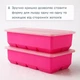 Силиконовая форма для льда большой куб с крышкой Olin & Olin 8 кубиков по 5 х 5 см Малиновый (0581-XL-8-Crimson) - изображение 6