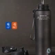 Спортивная бутылка для воды большая 1050 мл (1л) с откидной крышкой CASNO черная (LB-127835) - изображение 4