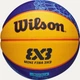Баскетбольный мяч Wilson FIBA 3X3 MINI BSKT PARIS 2024 сине-черный Размер 3 WZ3015101XB3 - изображение 6