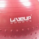 Фітбол масажний LiveUp HALF MASSAGE BALL червоний LS3569 - зображення 3