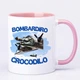 Чашка с печатью "BOMBARDIRO CROCODILO" (цвет розовый) (27170) - изображение 2