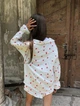 Костюм для девочки детский комплект подростковый летний из хлопка (рубашка, шорты и топ) IRmAS 1272 размер рост 140 сердца - изображение 10