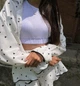 Костюм для девочки детский комплект подростковый летний из хлопка (рубашка, шорты и топ) IRmAS 1271 размер рост 140 сердца - изображение 7
