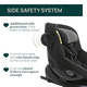 Fotelik samochodowy dla dzieci Chicco Seat105 i-Size 40-105 cm Szary (8058664181742) - obraz 15