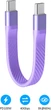Кабель Mission USB Type-C 40 Gbit, 250 W, 8K с брелоком Сиреневый (MS-Cable-42PL) - изображение 2