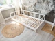 Детская деревянная кровать Монтессори BUSY WOOD на ножках Модель 10, Размер 140х70 см, Белый - изображение 12