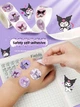 Наклейки Kuromi в рулоне 500 шт Sanrio аниме для ноутбука дневника блокнота водонепроницаемые Kawaii Каваные игрушки - изображение 4