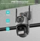 Камера відеоспостереження P11 9533 Wi-Fi 6 mp, на 2 лінзи, чорна - зображення 10