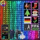 Смарт гірлянда штора 2*2 м 400 LED RGB, керування телефоном чи пультом - зображення 1