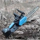 Ланцюгова акумуляторна пилка з автоматичним змозким ланцюгом в кейсі Electric Saw Blue з безщітковим двигуном 12 дюймів 2 акумулятори 48В (457467) - зображення 8