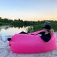 Надувной матрас (180х70 см) AIR SOFA CLOUD, Розовый / Шезлонг надувной / Ламзак - изображение 7