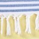 Полотенце пештемаль Lovely Svi хлопковое, пляжное, хамам, spa - XХL 100x180 см Yellow/Blue Stripes - изображение 4