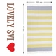 Полотенце пештемаль Lovely Svi хлопковое, пляжное, хамам, spa - XХL 100x180 см Yellow/Blue Stripes - изображение 5