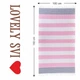 Полотенце пештемаль Lovely Svi хлопковое, пляжное, хамам, spa - XХL 100x180 см Pink/Blue Stripes - изображение 5