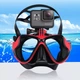 Професійна підводна маска для дайвінгу з тримачем для камери GoPro Red - зображення 2