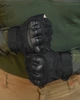 Безпалые перчатки Outdoor Tactics Black с защитой косточек и усиленной ладонью из нубука XXL - изображение 1