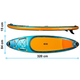 Надувна SUP дошка Neo Sport 320 x 84 x 15 см з веслом, насосом і сумкою для зберігання 170204 (5903890626938) - зображення 6