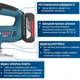Аккумуляторный лобзик Bosch Professional GST 185-LI (18 В, 4 А*ч, 3500 об/мин) электролобзик + АКБ и зарядное устройство (26138) - изображение 4