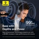 Бездротові Bluetooth навушники Baseus Bass 35 Max |BT5.3, 50h, Type-C| grey - зображення 4