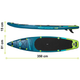 Надувна SUP дошка Neo Sport Reefbreak 350 x 81 x 15 см з веслом, насосом і сумкою для зберігання 170300 (5903890626945) - зображення 6