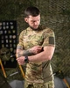 Тактична футболка SSO Мультикам, потовідвідна, з поліестеру з липучками для шевронів M - зображення 4