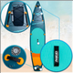 Надувна SUP дошка Neo Sport Reefbreak 350 x 81 x 15 см з веслом, насосом і сумкою для зберігання 170301 (5903890626952) - зображення 4