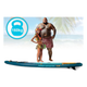 Надувна SUP дошка Neo Sport Reefbreak 350 x 81 x 15 см з веслом, насосом і сумкою для зберігання 170301 (5903890626952) - зображення 7