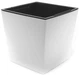 Горщик для квітів Prosperplast Urbi Square Low 29,5х29,5х29 см білий пластиковий (DURS300L-S449) - зображення 1