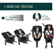 Fotelik samochodowy dla dzieci Chicco Everone I-SIZE 40-150 cm Szaro-Granatowy (8058664181124) - obraz 6