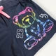 Дитячі шорти для дівчинки DASSI KIDS з принтом Райдужний ведмедик 4-5р 110 см темно-сині - зображення 3